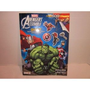Marvel Avengers Assemble Giant Coloring & Activity Book With Over 500 Stickers